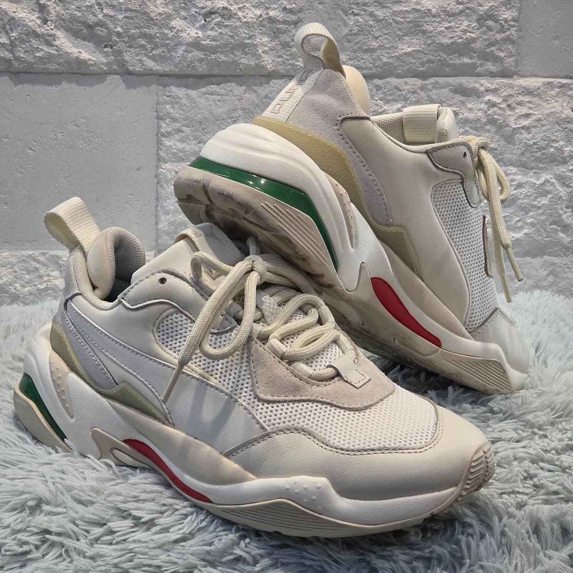 2w-30:푸마 썬더 스펙트라(Thunder) 화이트 24.5cm 상품이미지4