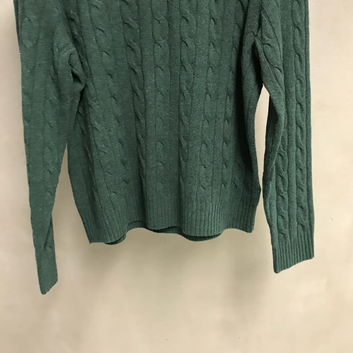 폴로 랄프로렌 케이블 니트 그린 L 상품이미지3