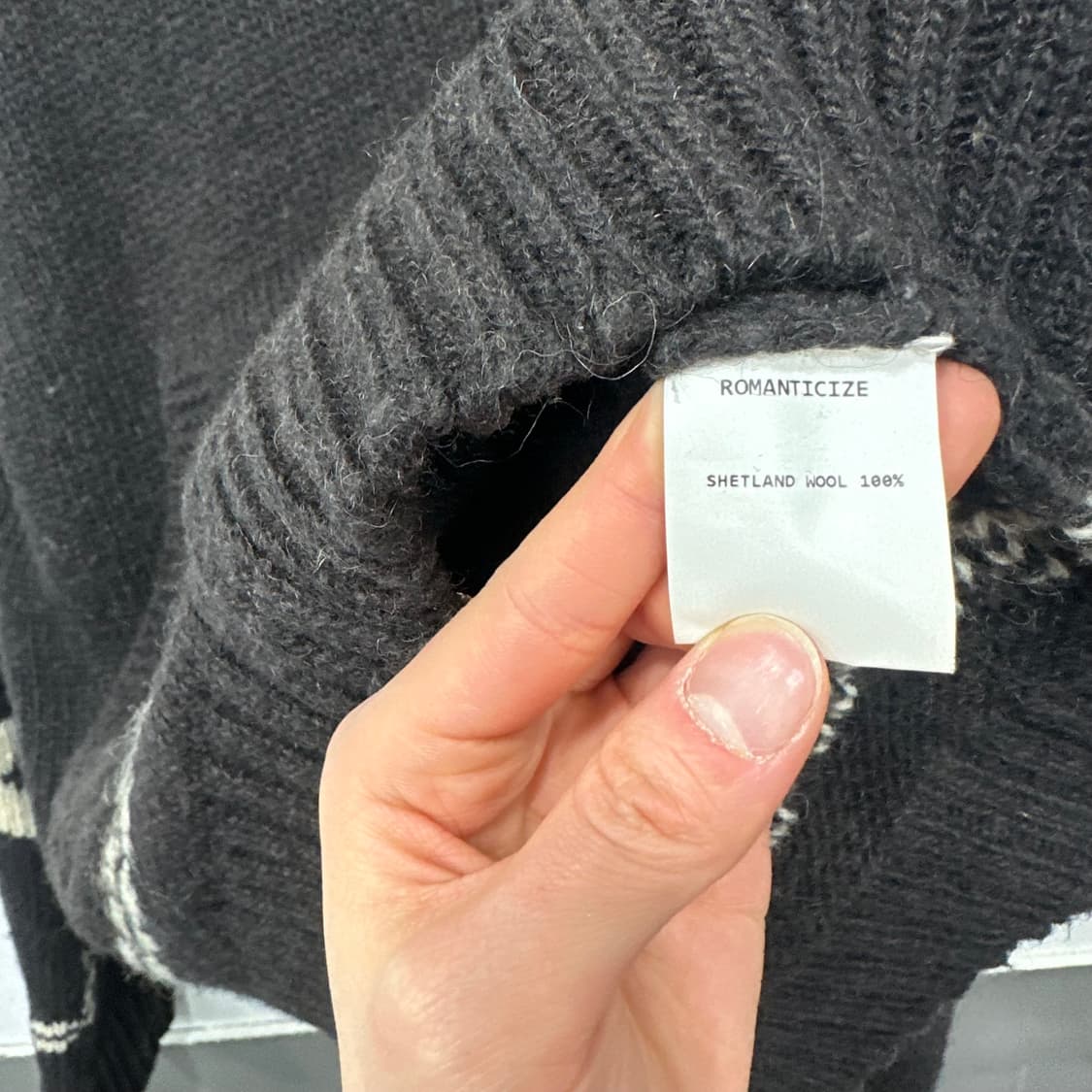 빈티지 니트 집업 상품이미지5