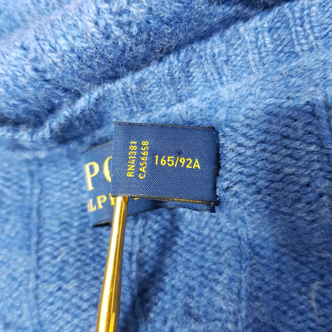 폴로 랄프로렌 울 캐시미어 브이넥 니트 M사이즈 상품이미지5