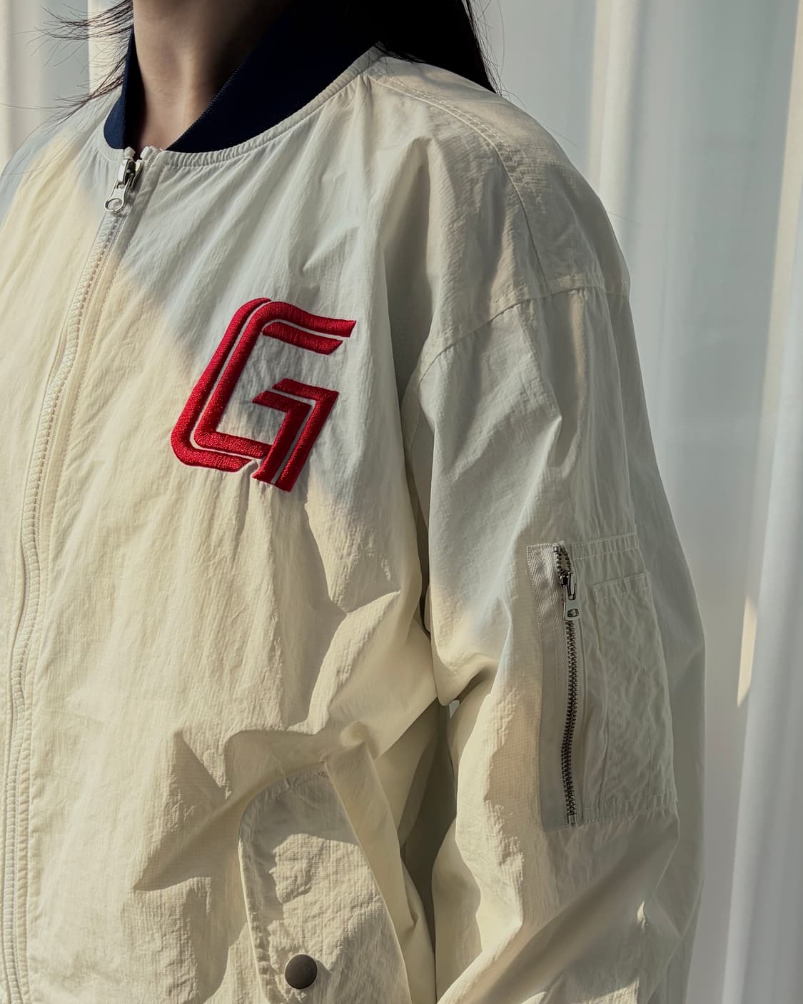 [M]롯데 자이언츠 G로고 바람막이 항공 자켓 상품이미지3