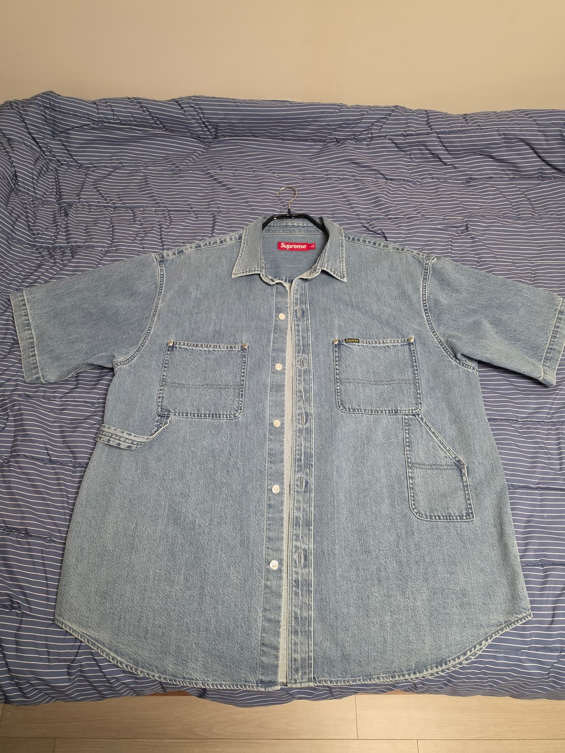 슈프림 페인터 반팔 데님 셔츠 상품이미지1