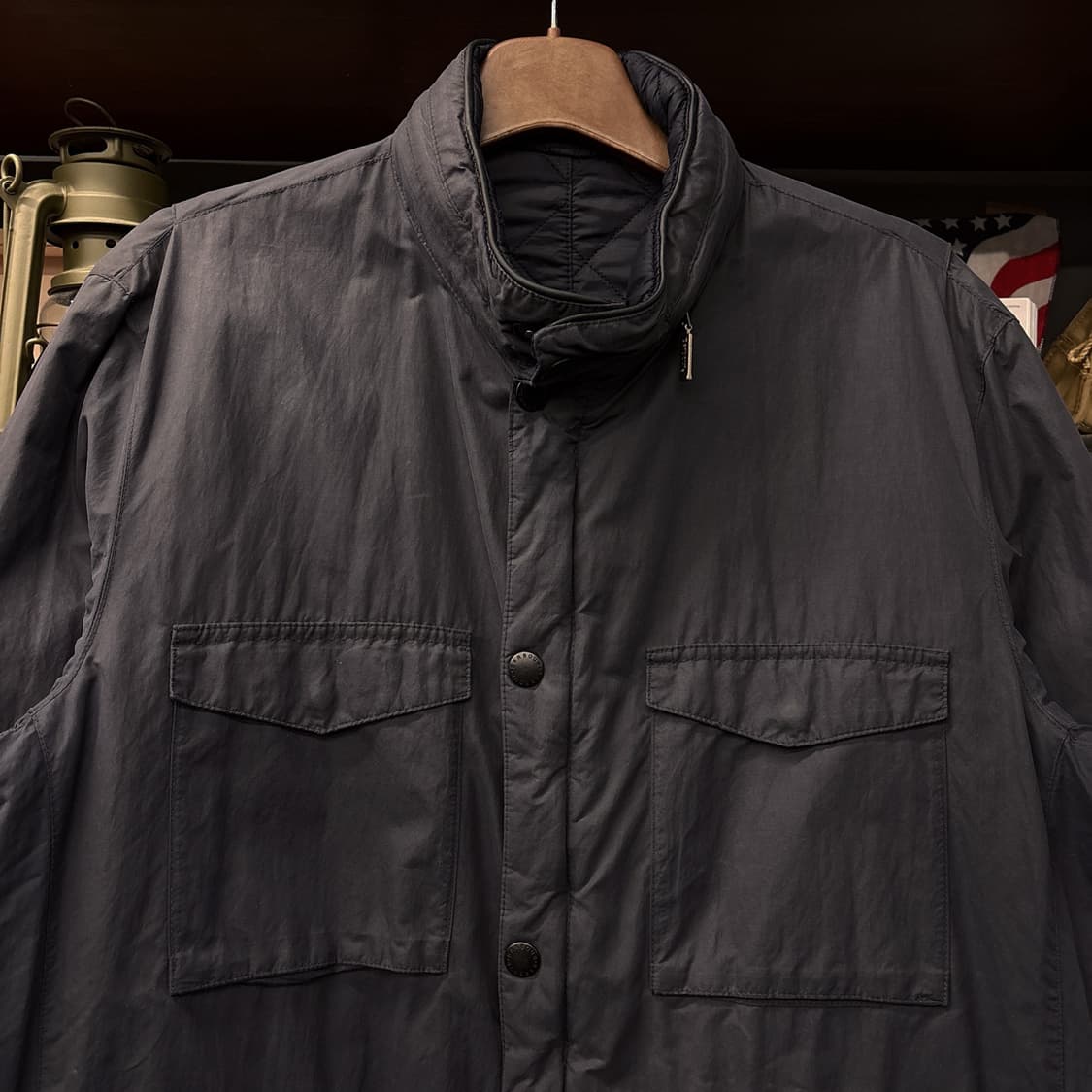 바버 베들리 퀼트 리버시블 그레이트 코트 코튼 필드자켓 N966 상품이미지3