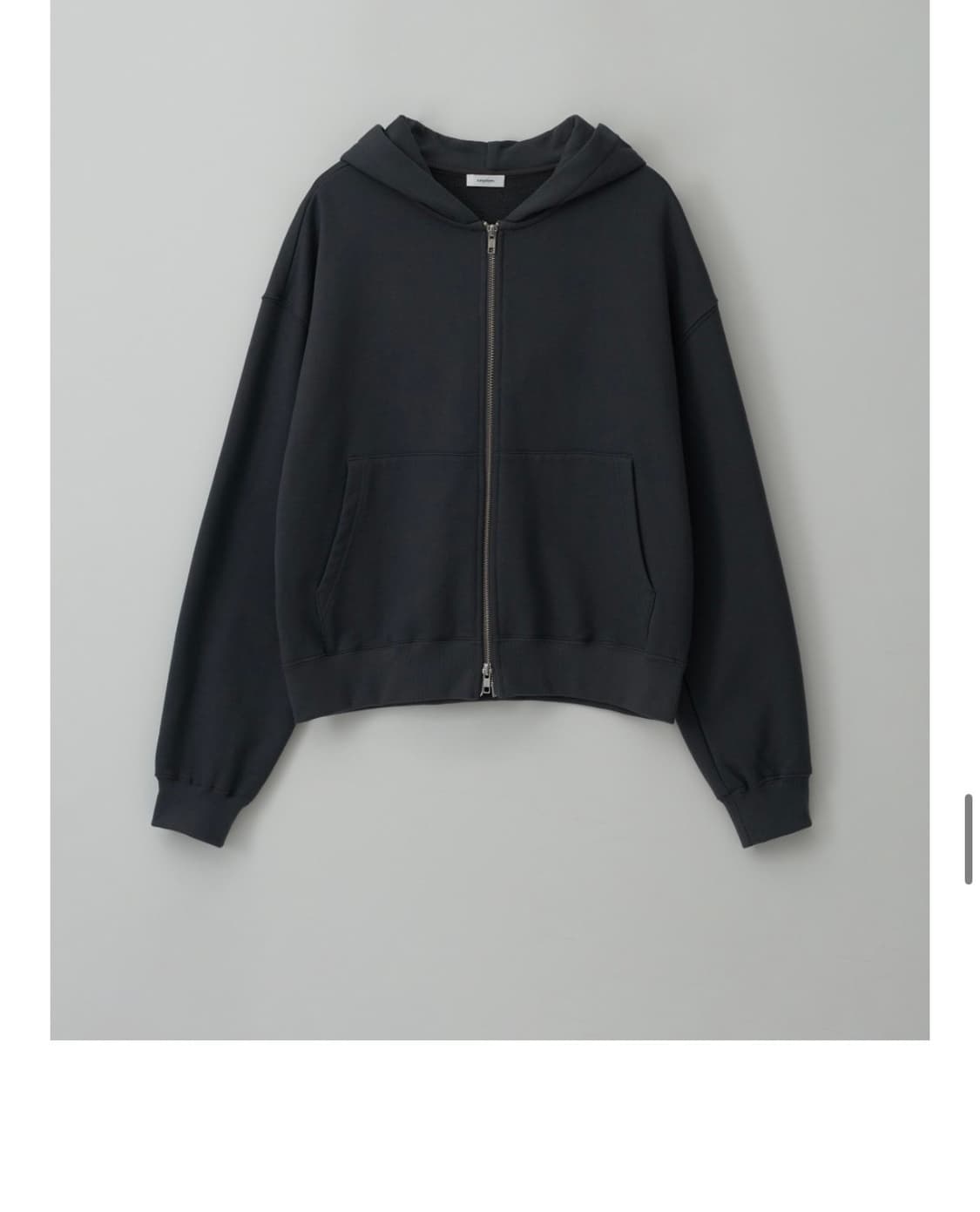 셉팀 CLASSIC HOODIE ZIP-UP_CHARCOAL 상품이미지2