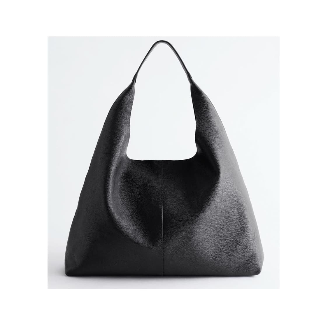 [OS] 앤아더스토리즈 라지 레더 토트백 블랙 상품이미지1