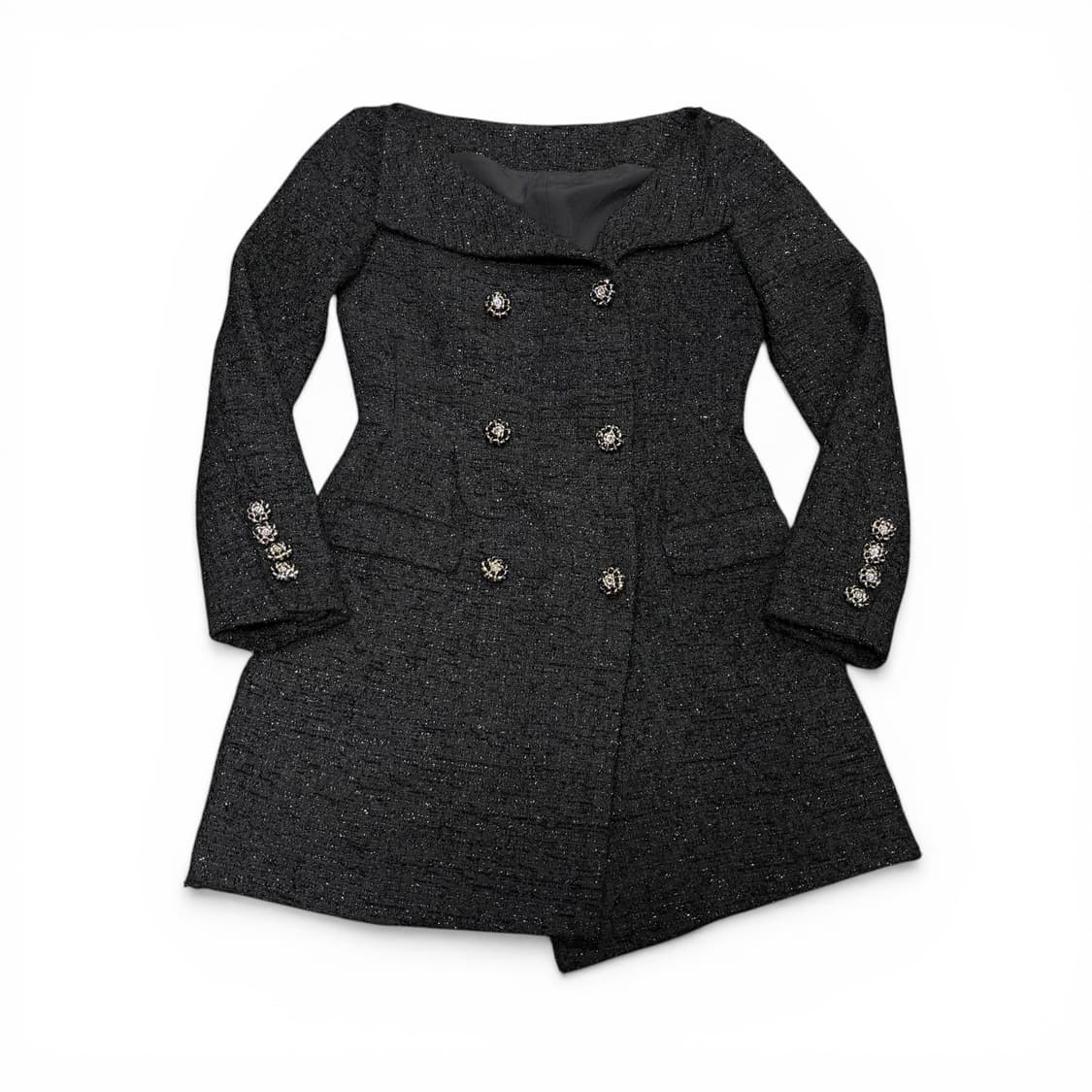 우먼S-M 셀프포트레이트 블랙 트위드자켓 상품이미지1