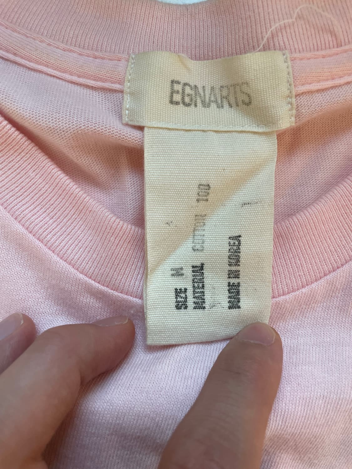 Egnarts cutoff tee M 상품이미지3