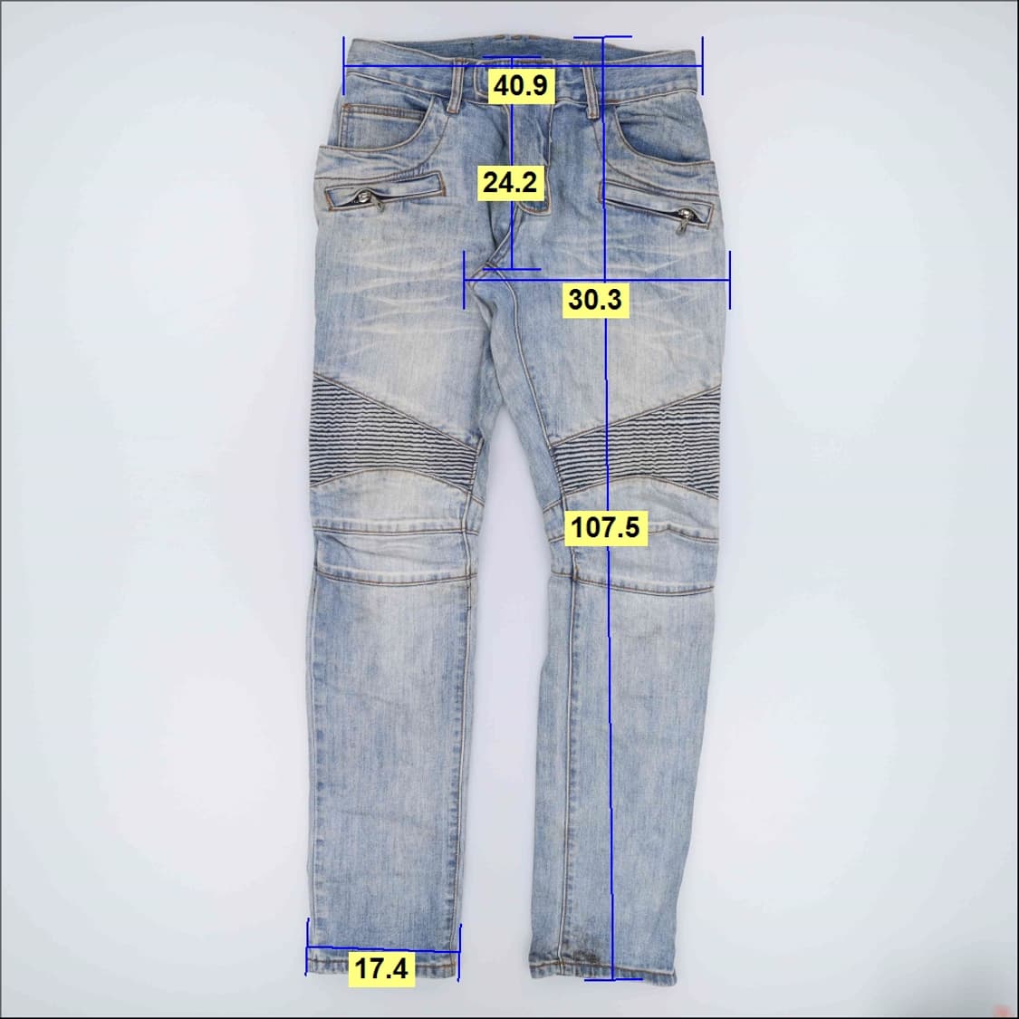 30 발망 바이커진 데님팬츠 0415H1 상품이미지9