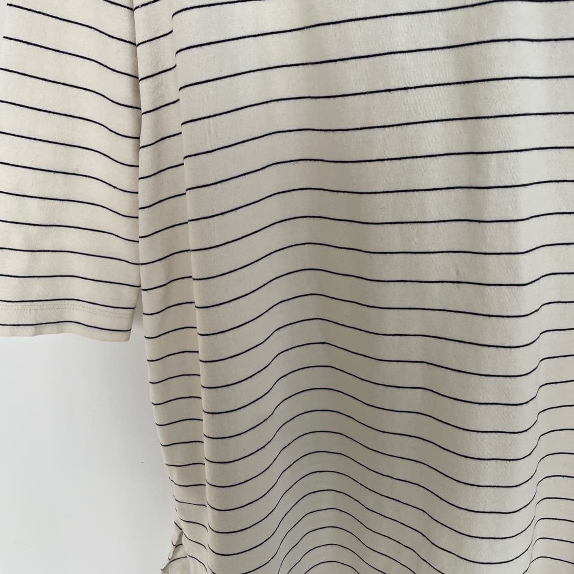 코스 8부 스트라이프 롱 티셔츠 상품이미지4