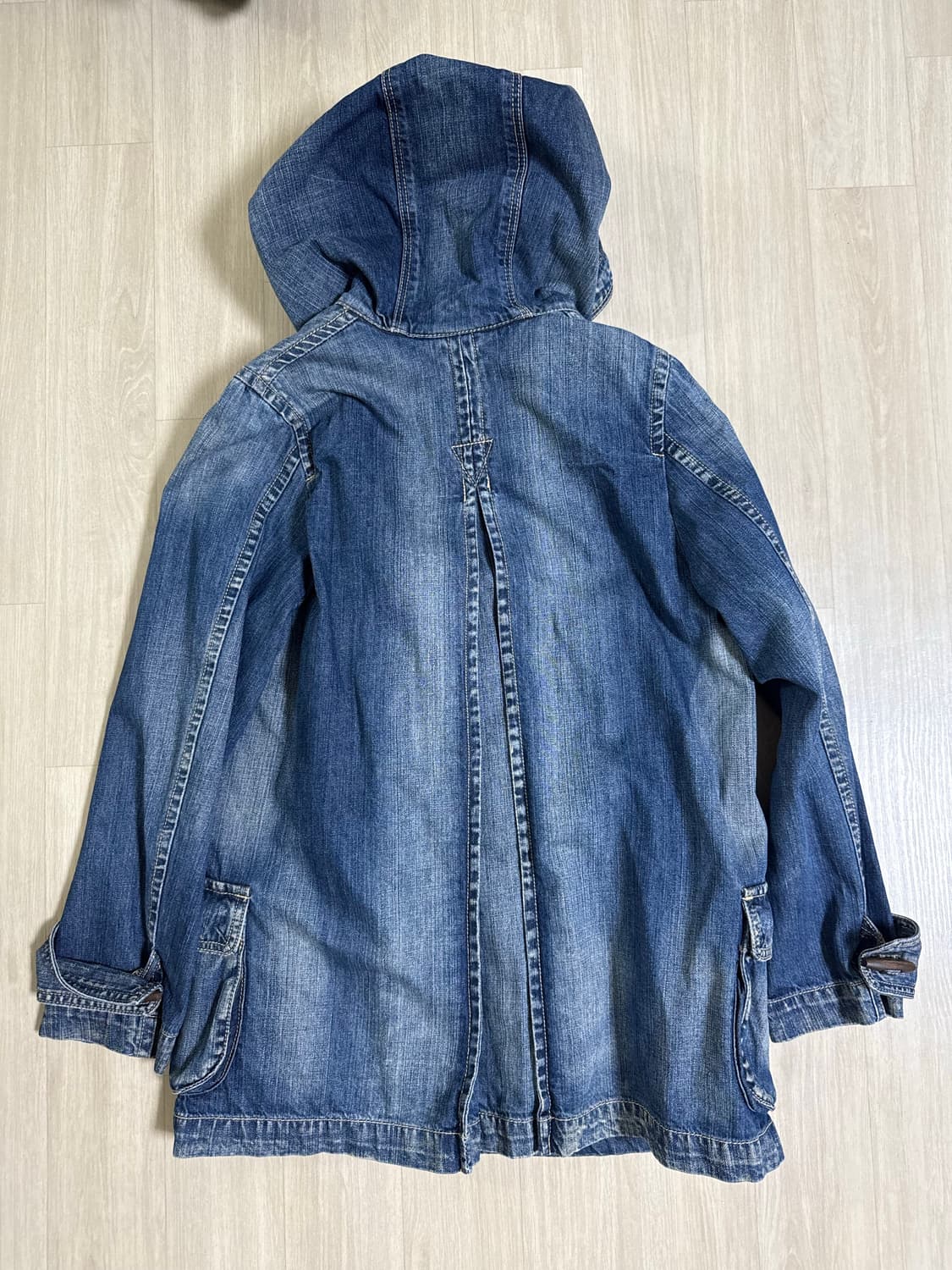 빈티지 데님 떡볶이 후드 자켓 상품이미지2