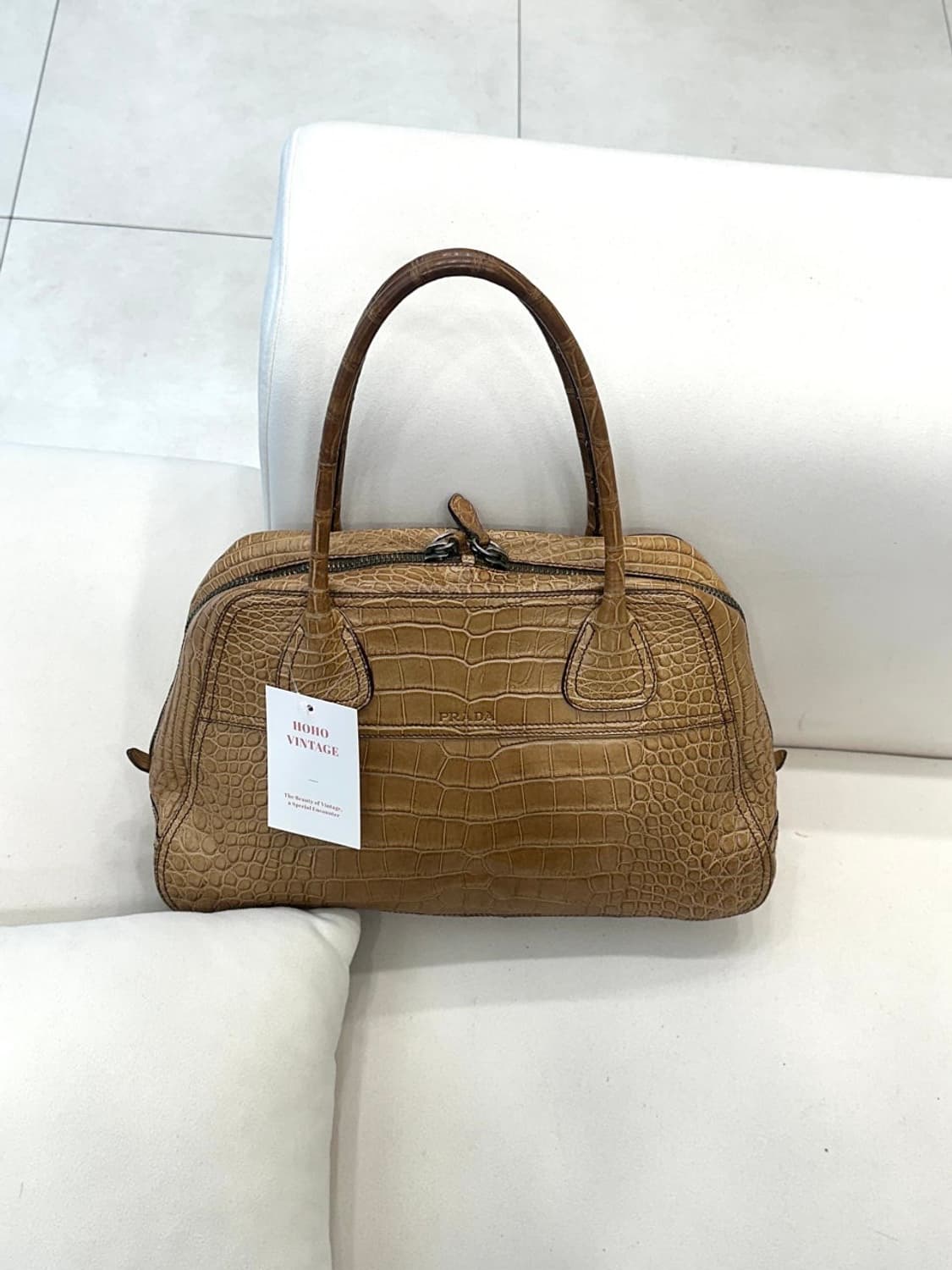 프라다 크로거다일 엠보싱 숄더백 (정품) 상품이미지1