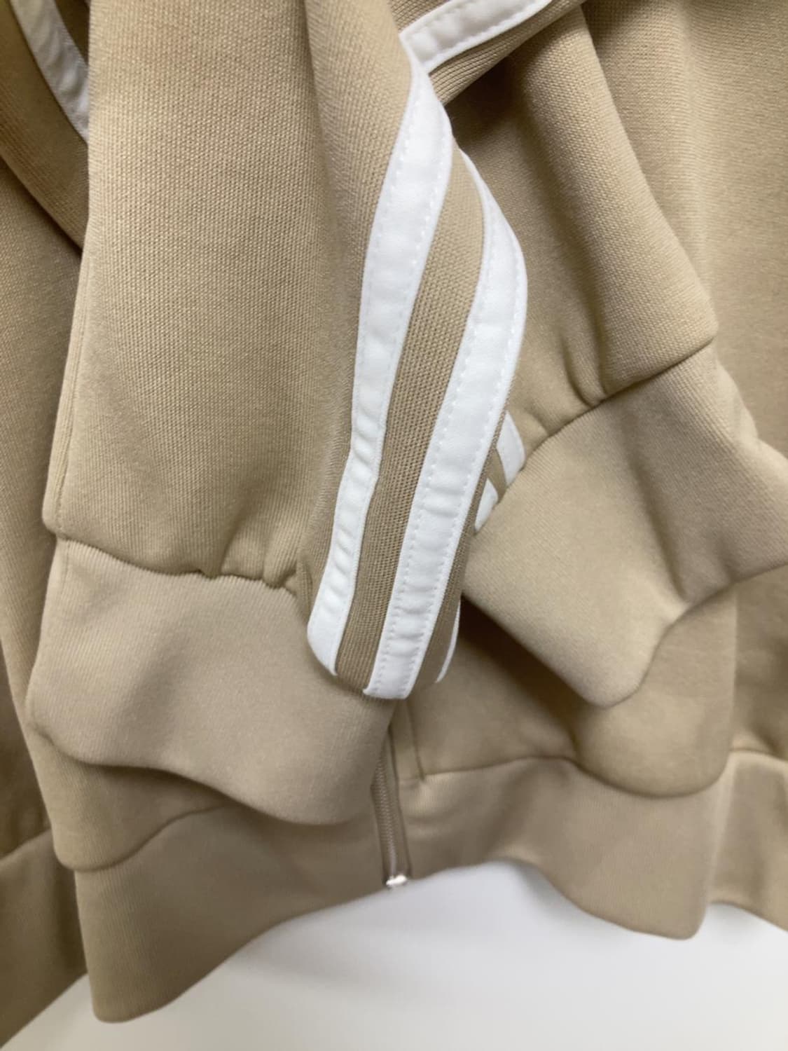 아디다스 베이지 화이트 져지 자켓 빈티지 트랙탑 상품이미지4