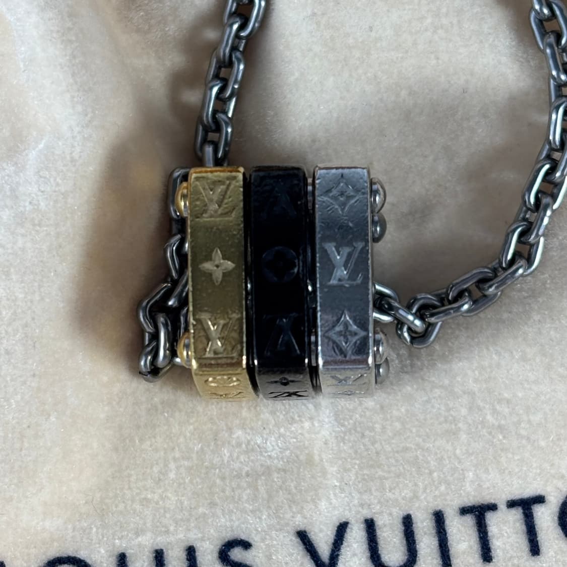 (풀세트,정품)루이비통 모노그램 볼트 네크리스 목걸이 상품이미지3