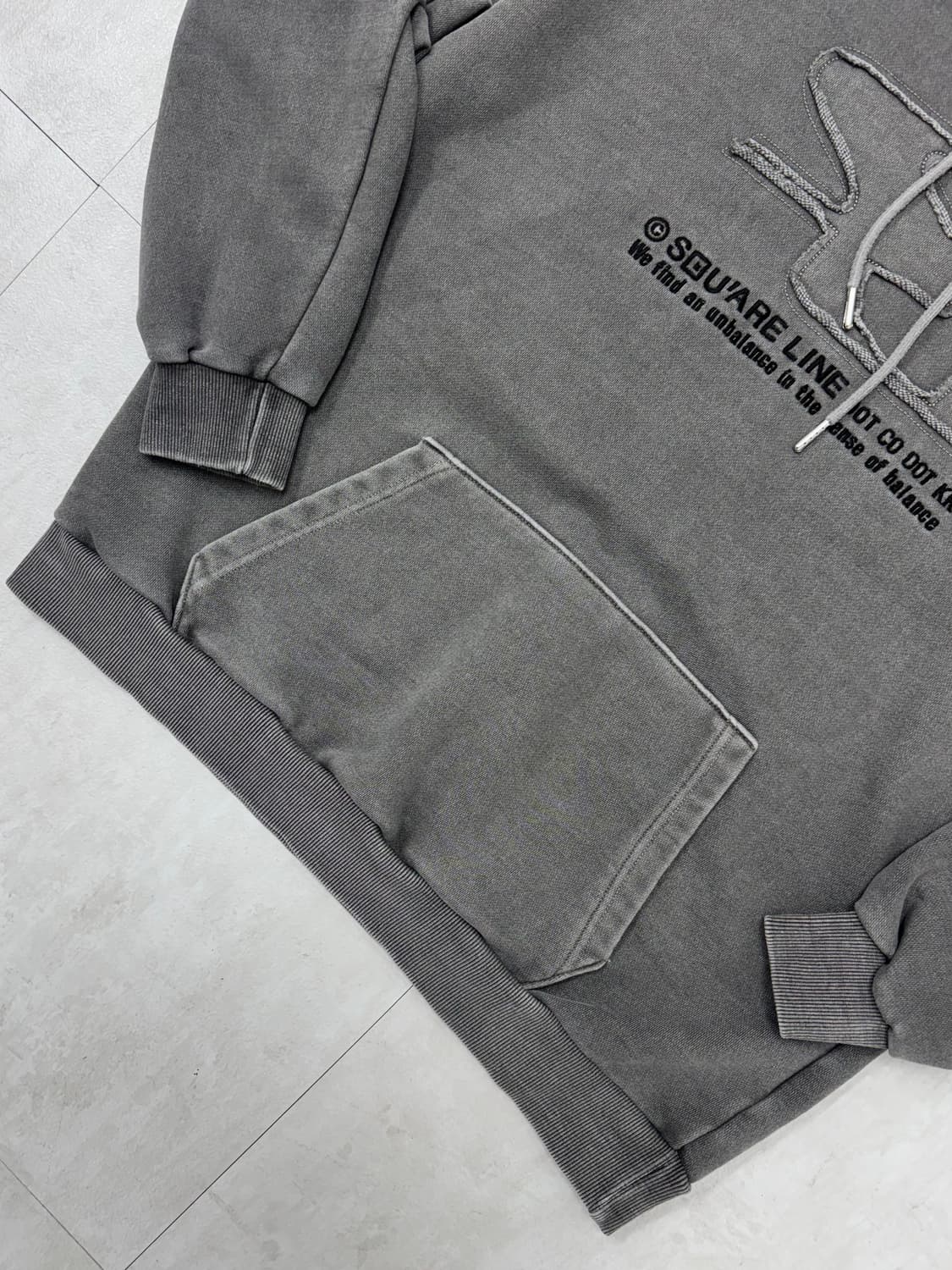 •빈티지 피그먼트 후드티 오버핏 상품이미지3