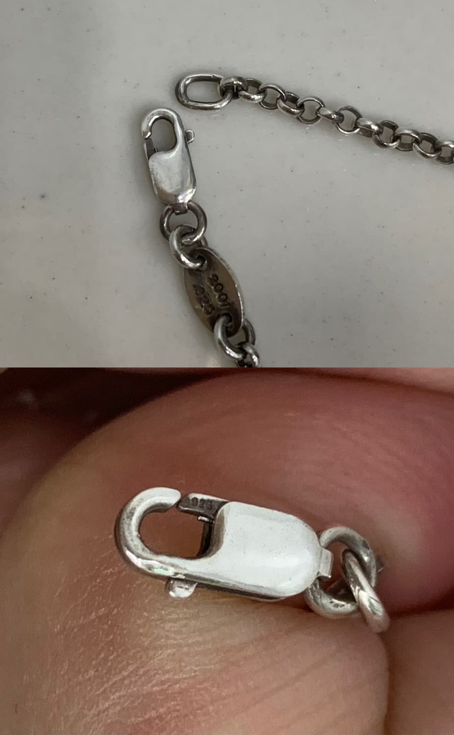 [24인치]크롬하츠 롤체인 실버 펜던트 목걸이 줄 상품이미지5