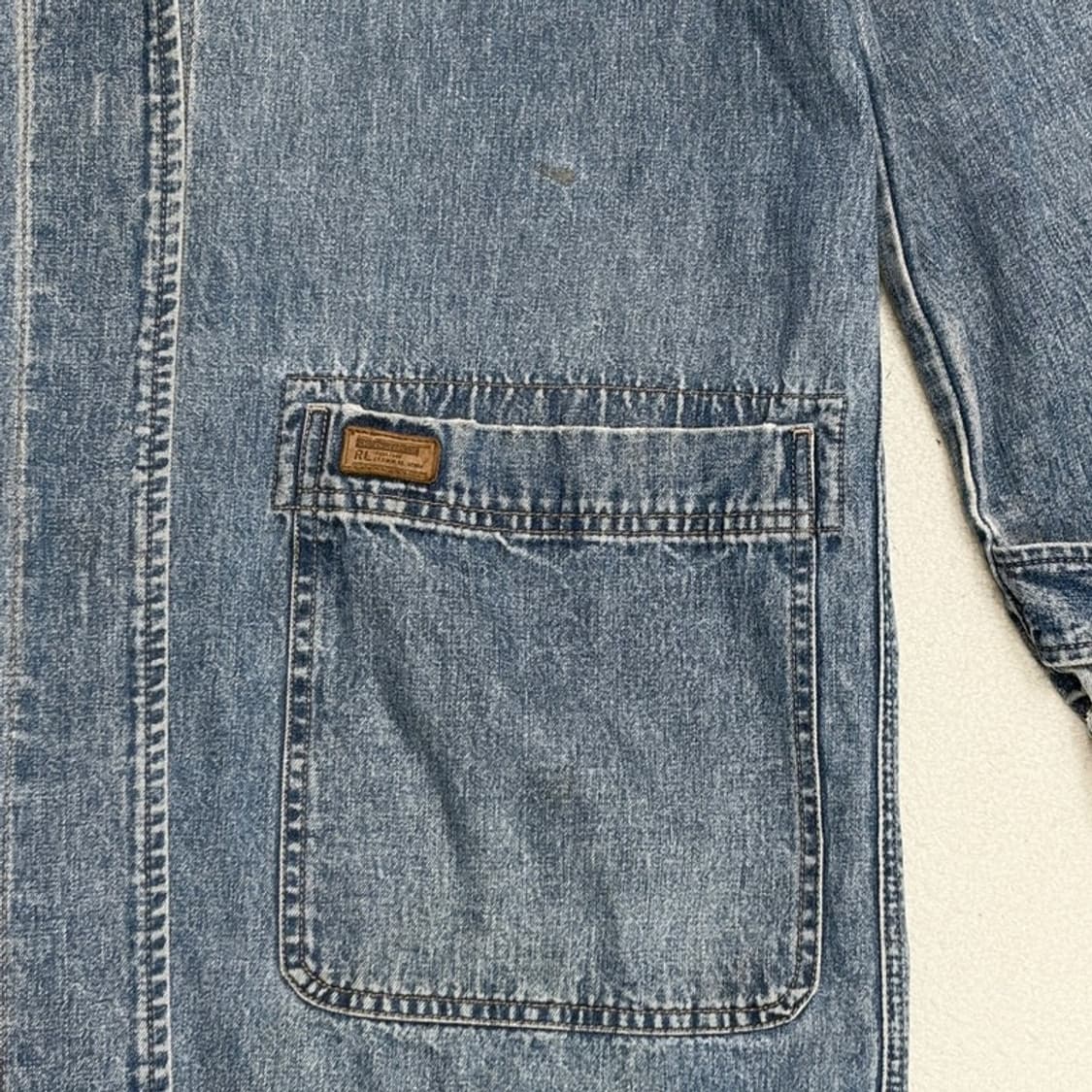 RALPH LAUREN 데님 롱 후드 야상 S 상품이미지2