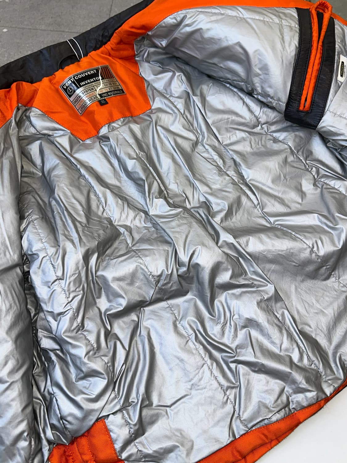 방트 쿠베르 90s 나일론 레더 모터사이클 자켓 상품이미지5