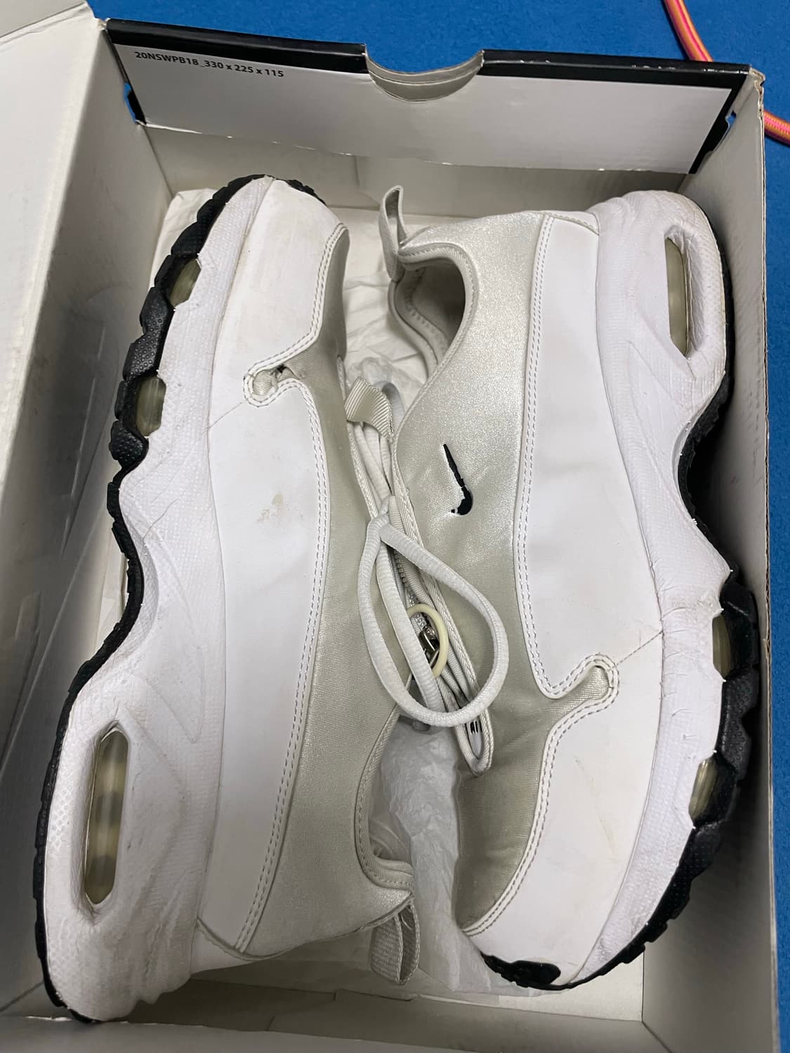 나이키 꼼데가르송 옴므 에어맥스 선더 SP 화이트 상품이미지5