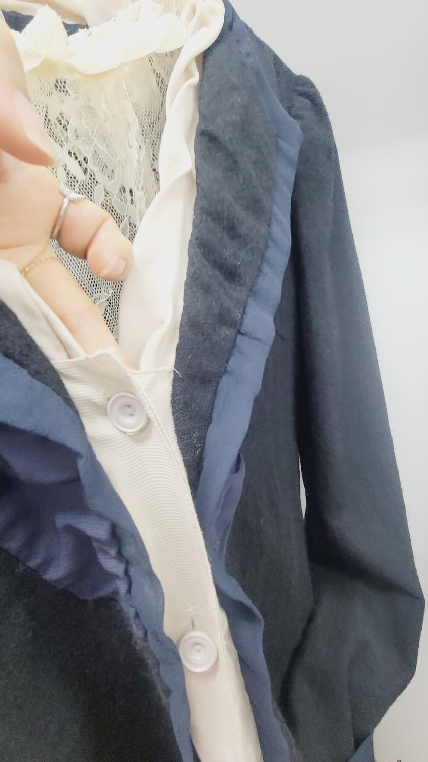 시스템 실크 프릴 가디건 자켓 상품이미지3
