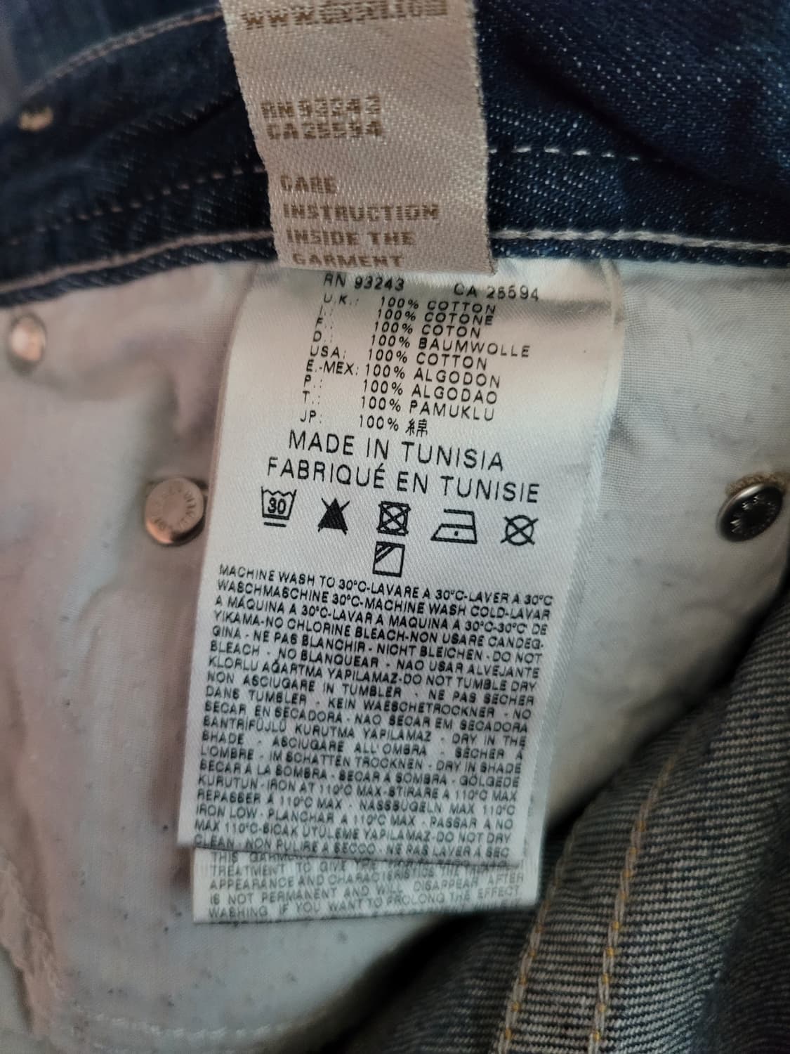 디젤 diesel 타바 8b9 슬림스키니 진청워싱진 탭31 실33 상품이미지6