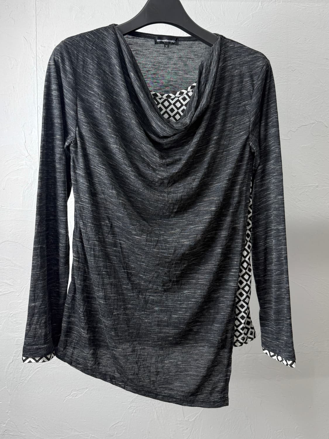 Semantic Design 드레이프 롱 슬리브 상품이미지2