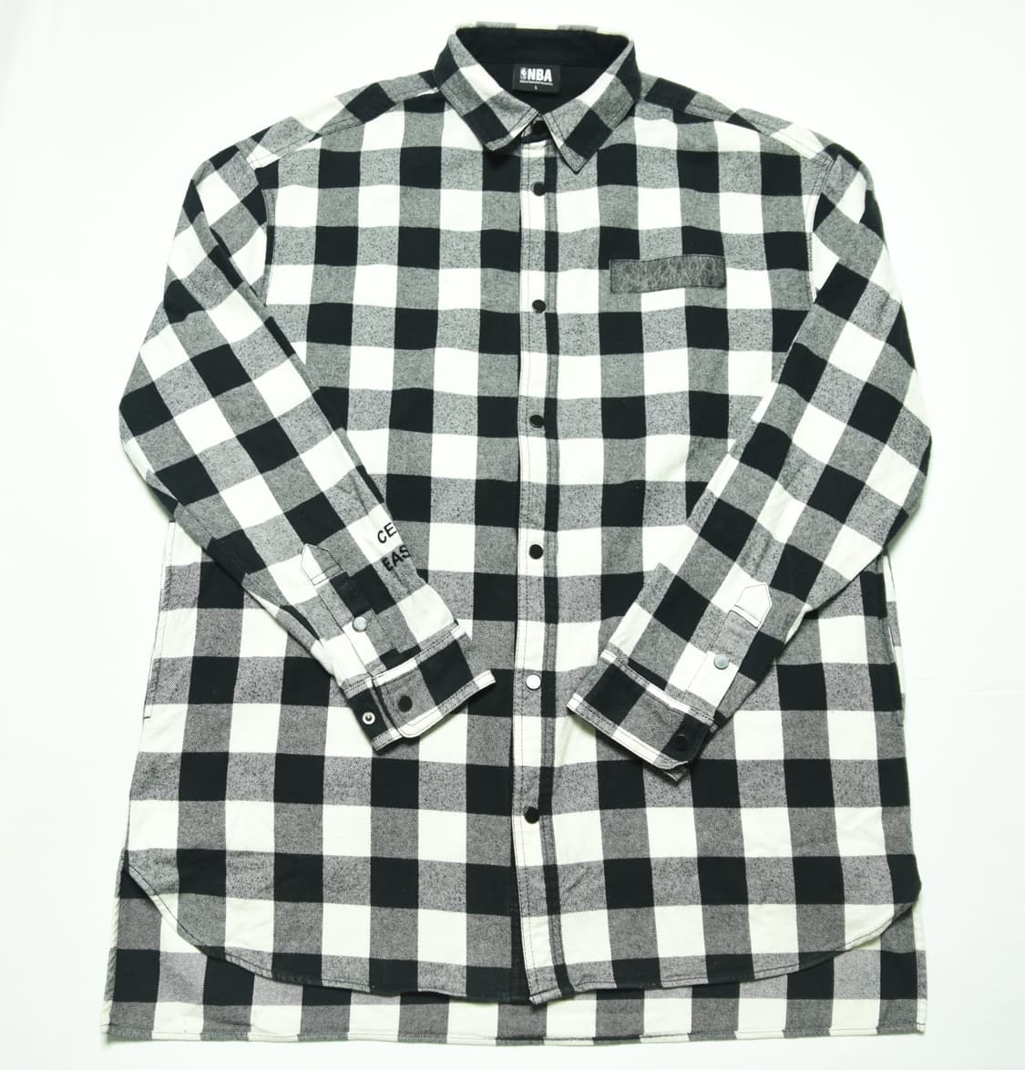 빈티지 NBA 체크 남방 L 사이즈 상품이미지1