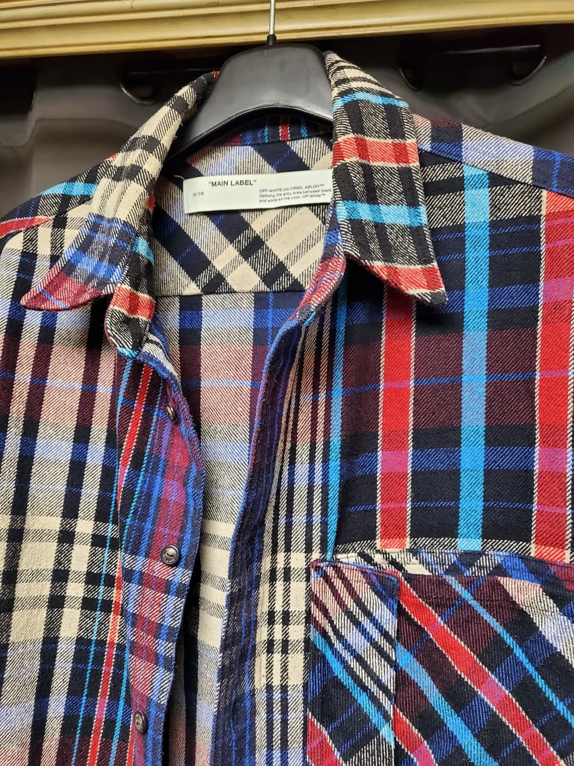 오프화이트 레이어드 맨투맨 셔츠 상품이미지2