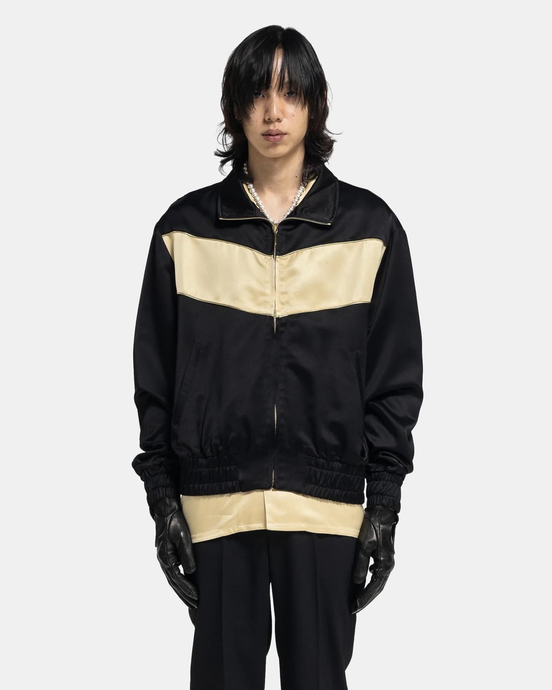 ERNEST W. BAKER 트랙 자켓 Black / Gold 상품이미지3