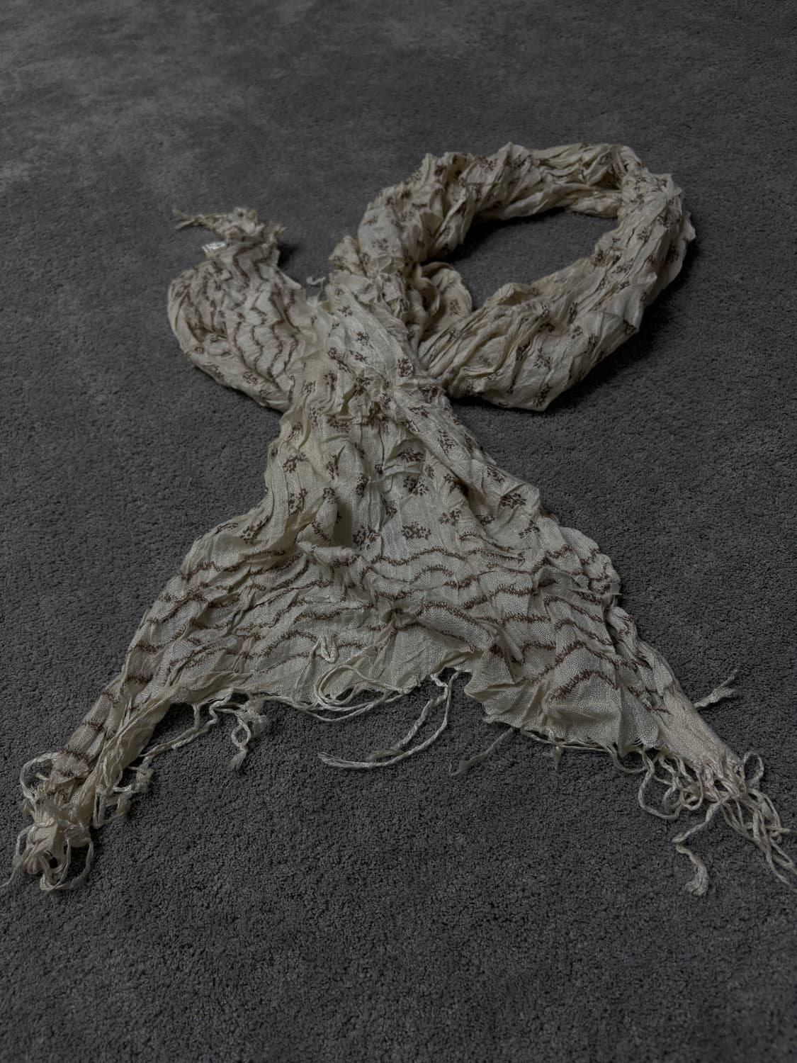 Vintage v-kei punk mood fishnet muffler 상품이미지2