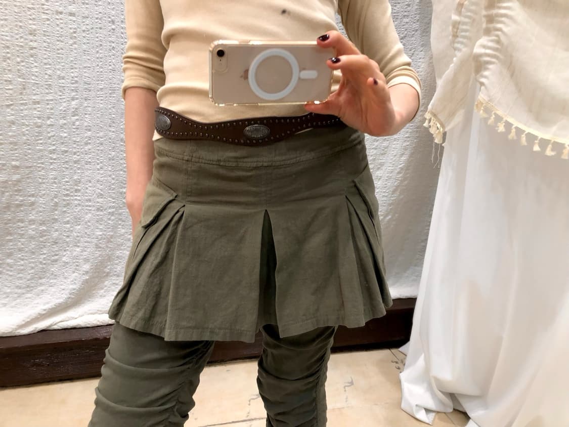 khaki mini skirt pants 상품이미지3