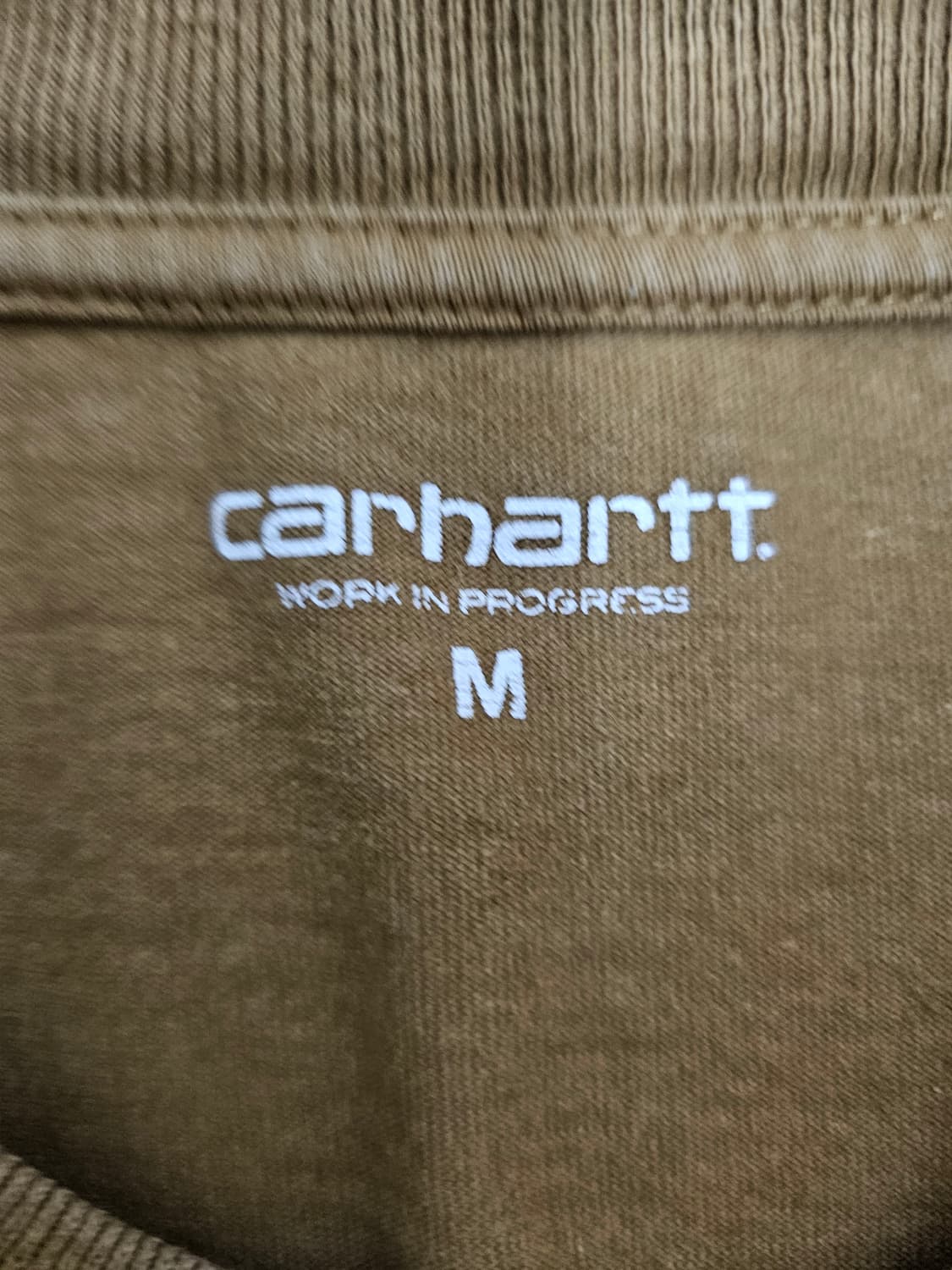 칼하트 WIP 브라운 반팔티셔츠 M 상품이미지3