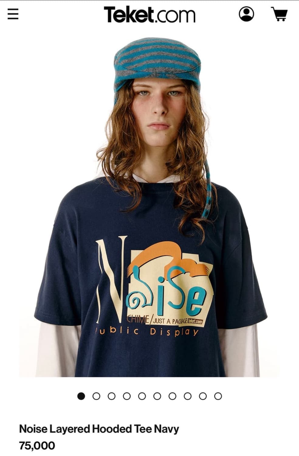 Teket 노이즈레이어드후드티 noise layered hooded 상품이미지1