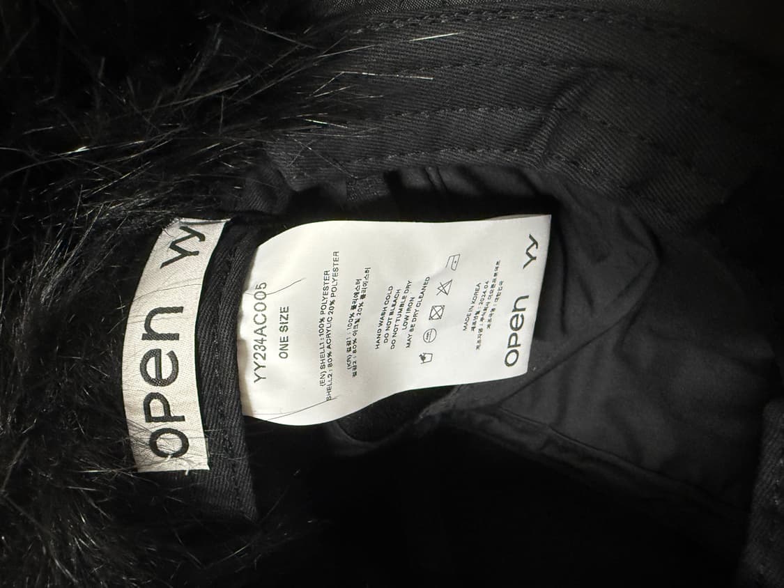 오픈yy 포우 퍼 모자 이어플랩 캡 군밤모자 블랙 상품이미지7