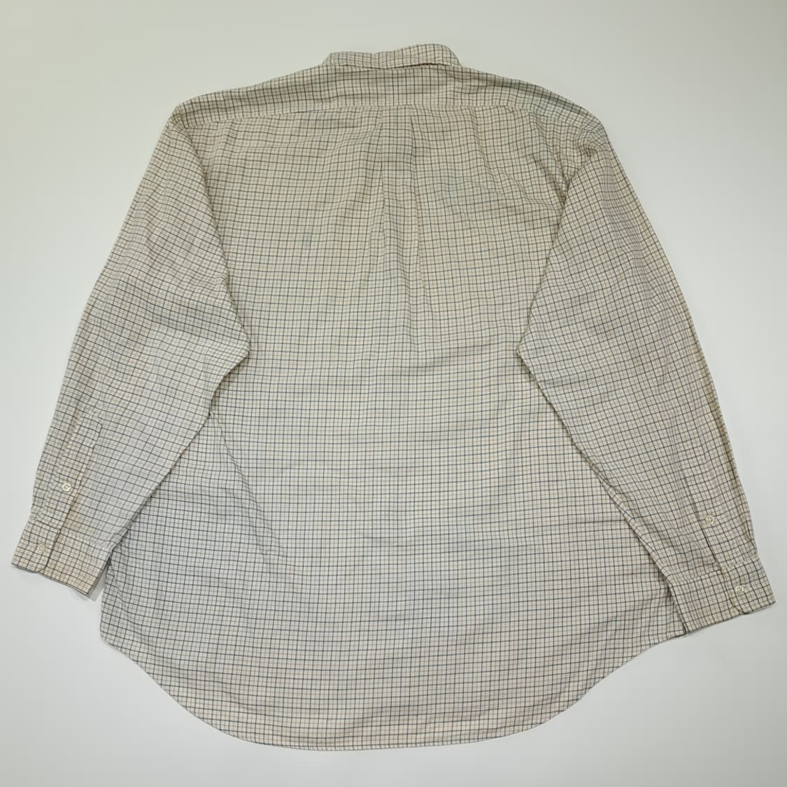 CL943 XL 폴로 90s 홍콩판 네이비브라운 마이크로체크 셔츠 상품이미지7