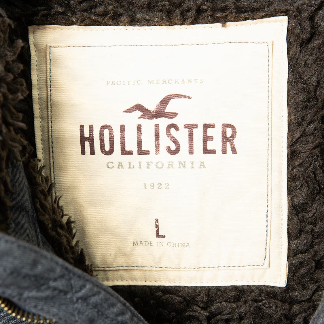 [103] 00s 홀리스터 쉐르파 라이닝 후드집업 챠콜 그레이  상품이미지8