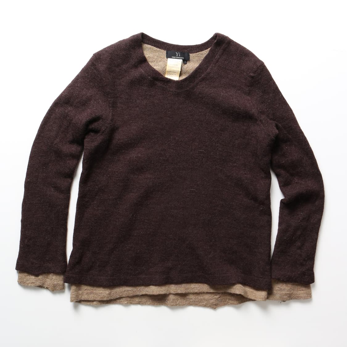 요지야마모토 레이어드 울 니트   상품이미지1