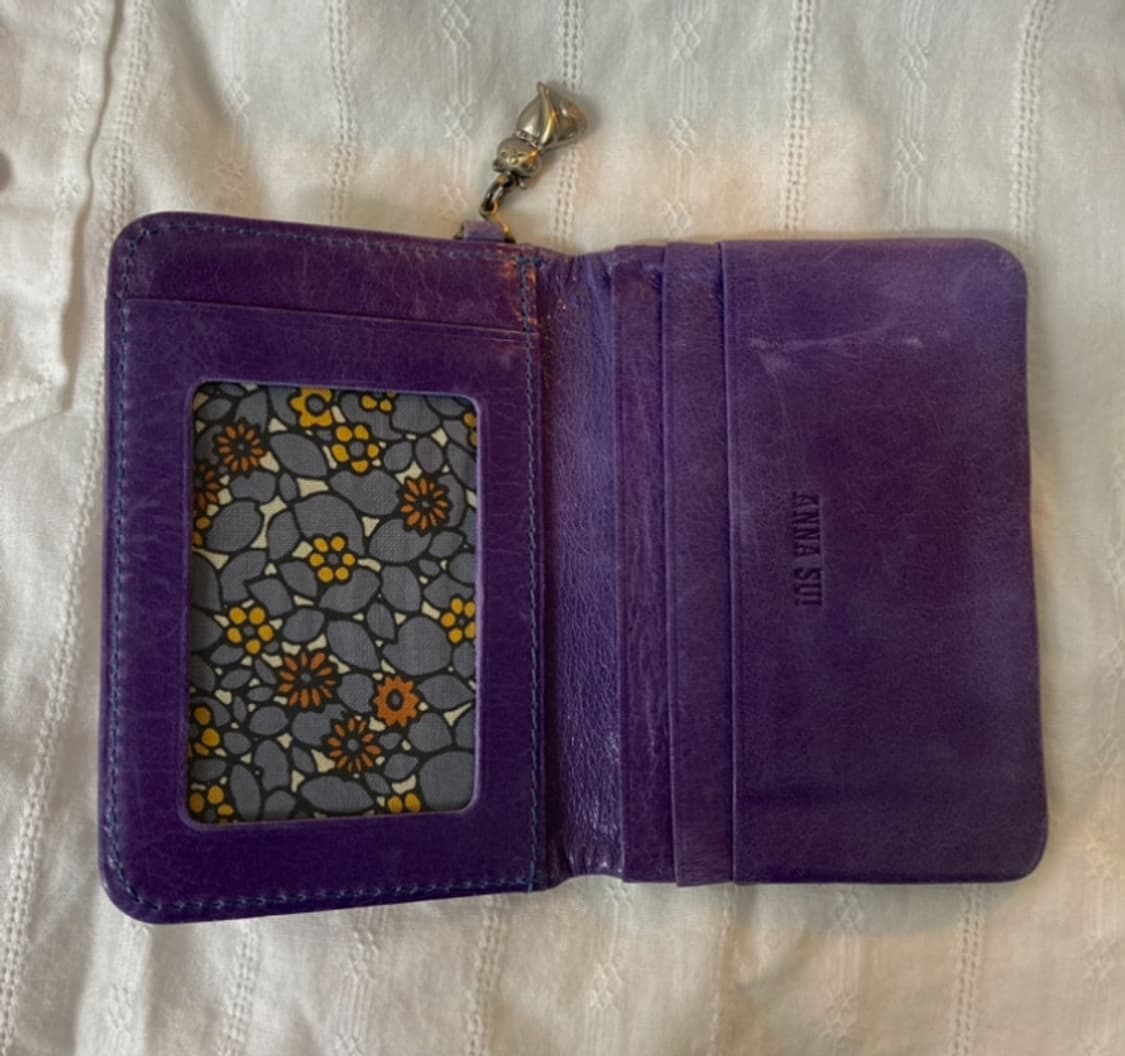 빈티지 엔틱 안나수이 퍼플 지갑 상품이미지3