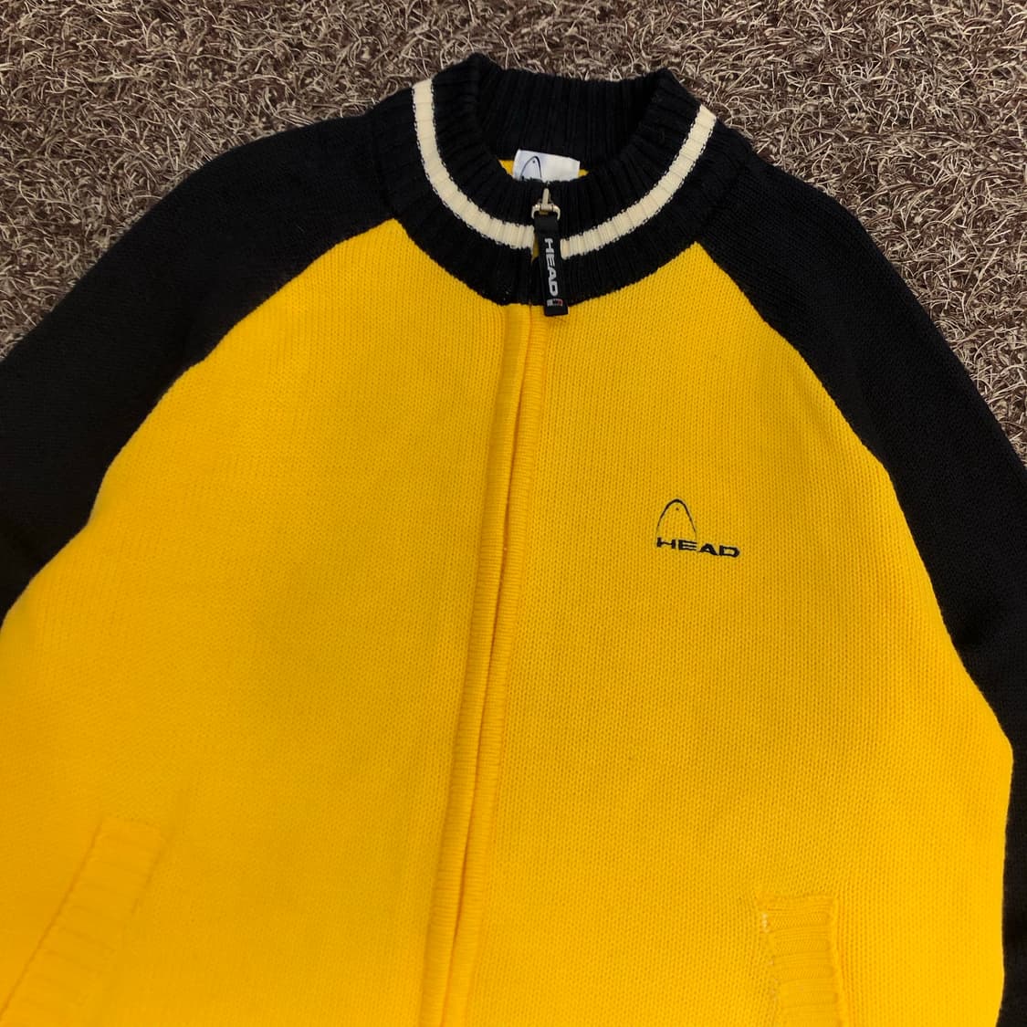 헤드 빈티지 울 니트 집업 자켓 상품이미지2