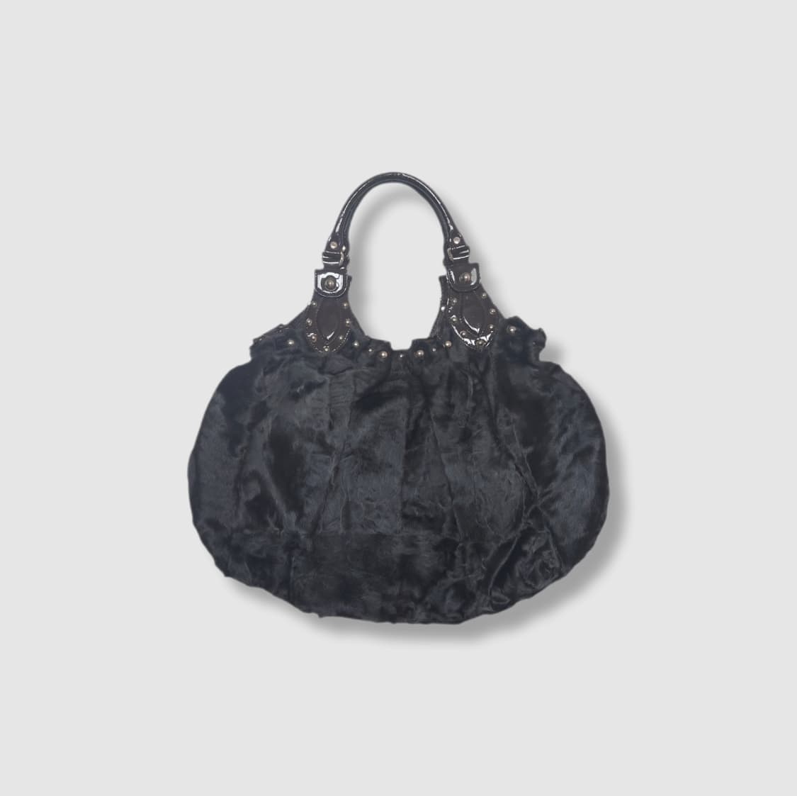 RARE 구찌 스터드 아스트라칸 퍼 호보백 숄더백 상품이미지1