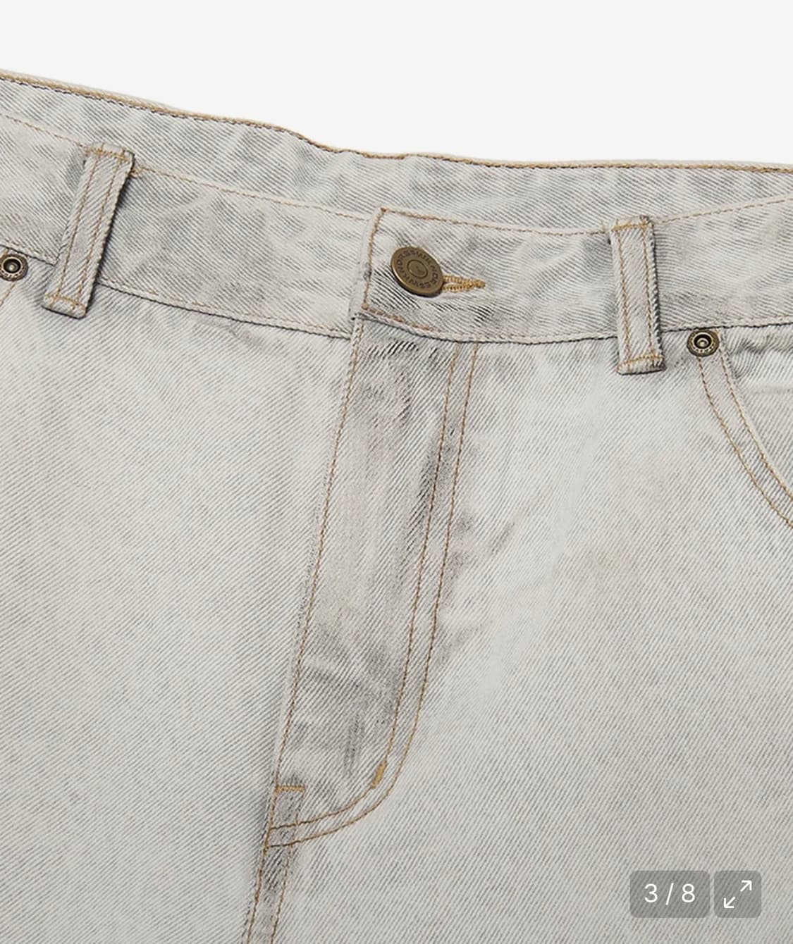 위캔더스 FACE DENIM PANTS (S.GREY) 상품이미지3