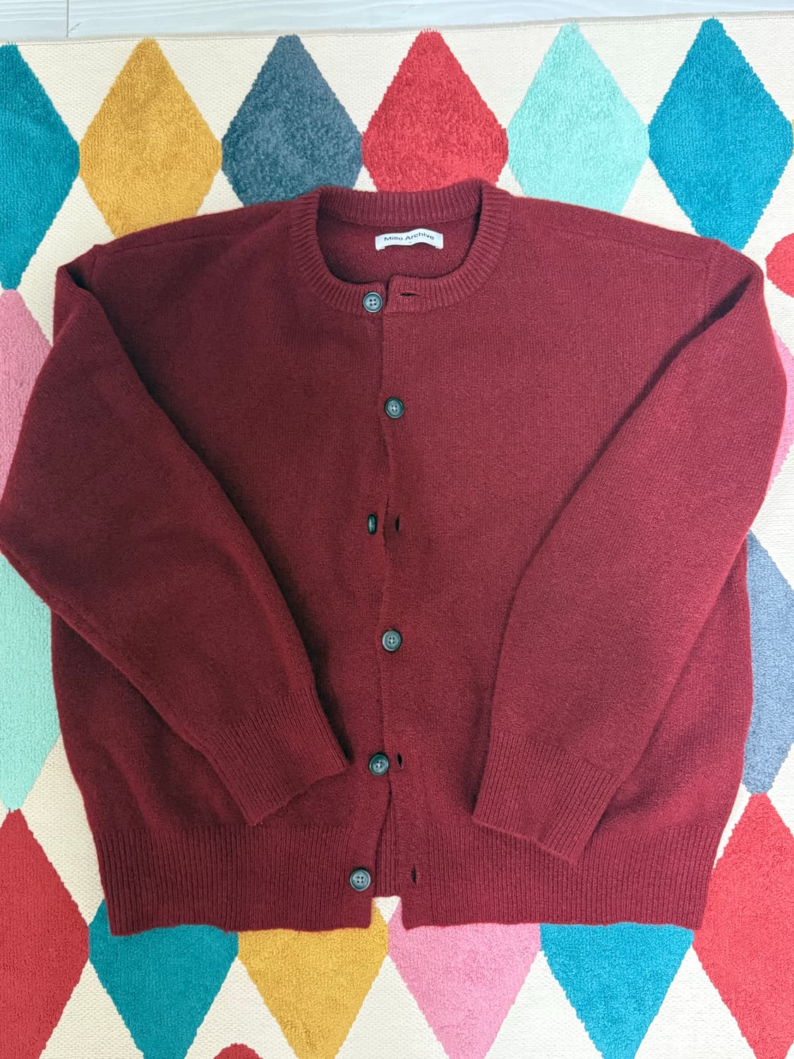 밀로아카이브 크롭 무브 가디건 [레드] 상품이미지3