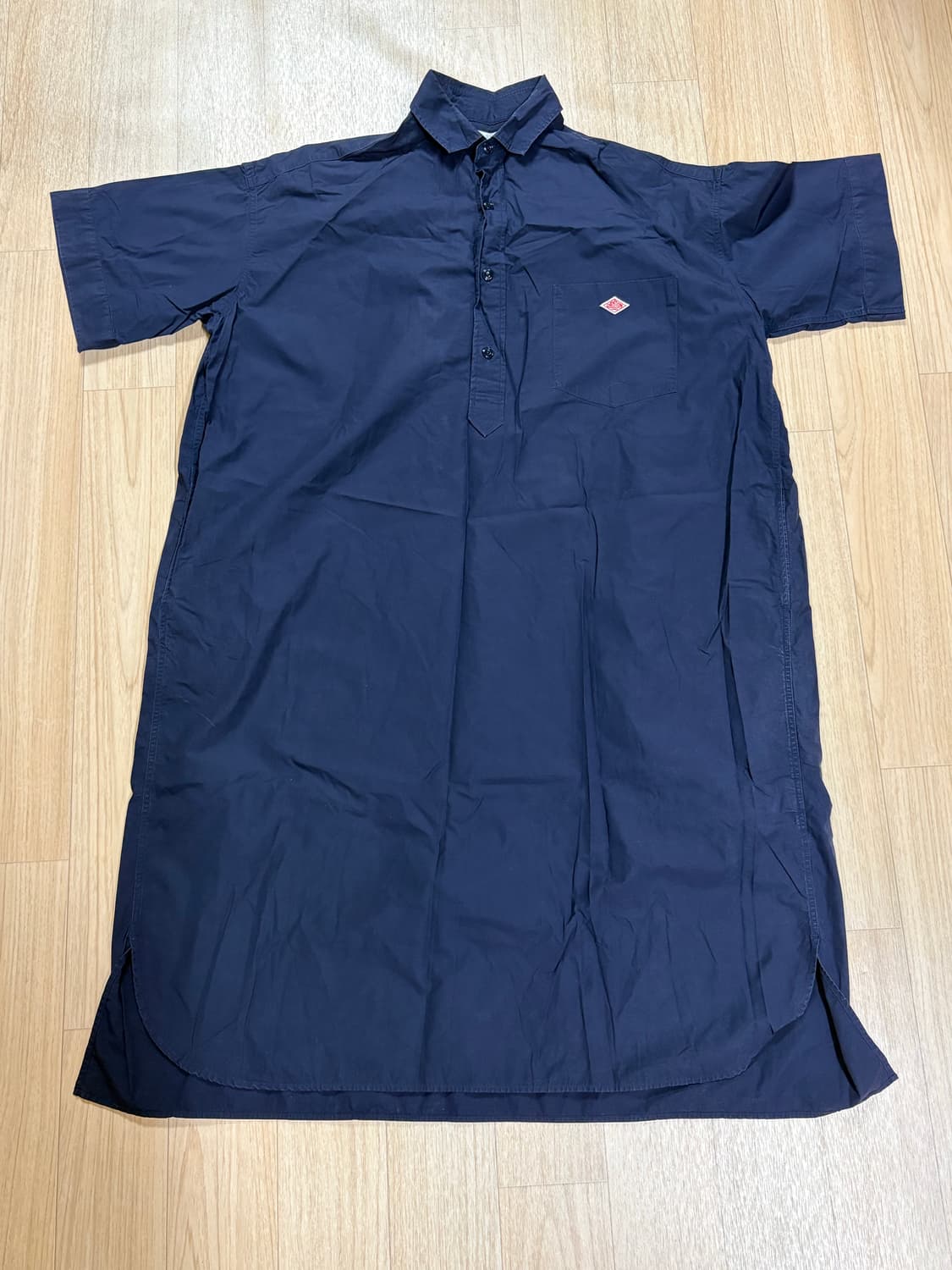 단톤 풀오버 반팔 원피스 상품이미지1