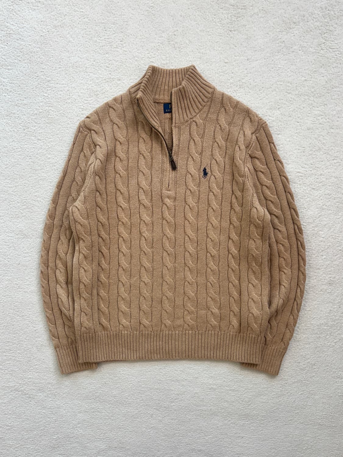 매장판 폴로 케이블 반집업 상품이미지2