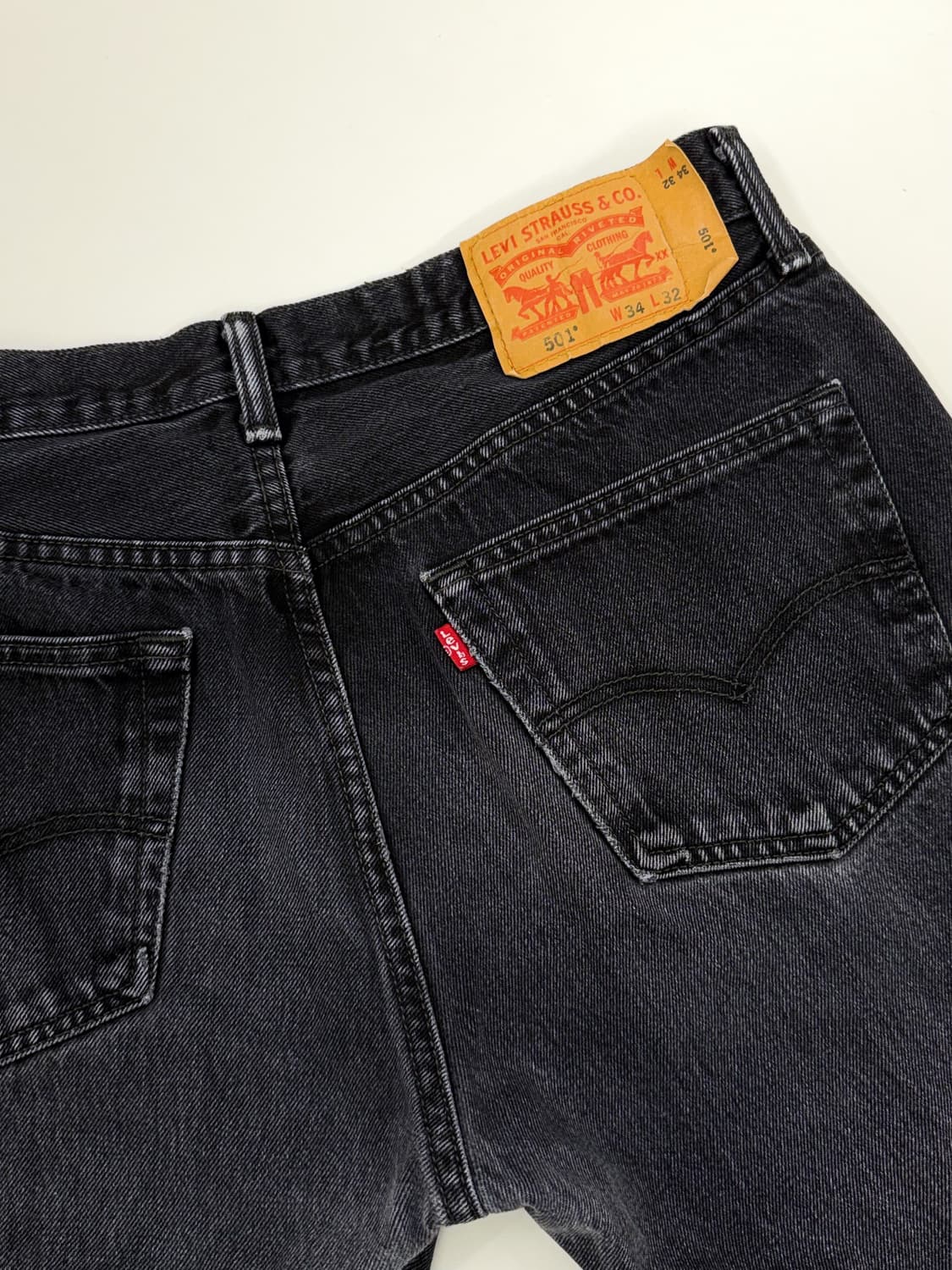 LEVI'S 501  Black Denim 리바이스 데님 흑청 바지 상품이미지4