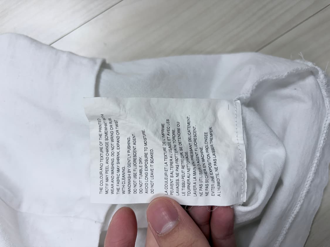 꼼데가르송 PLAY 흰색 반팔 티셔츠 상품이미지9