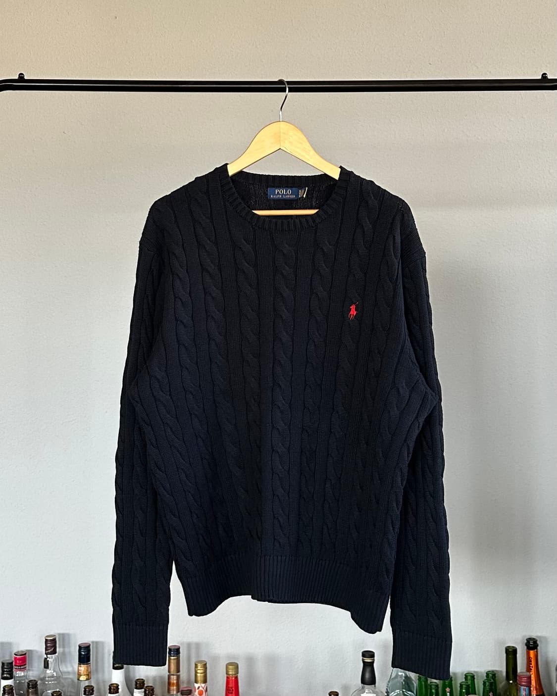 [XL]폴로 랄프로렌 꽈배기 케이블 니트 navy 상품이미지1