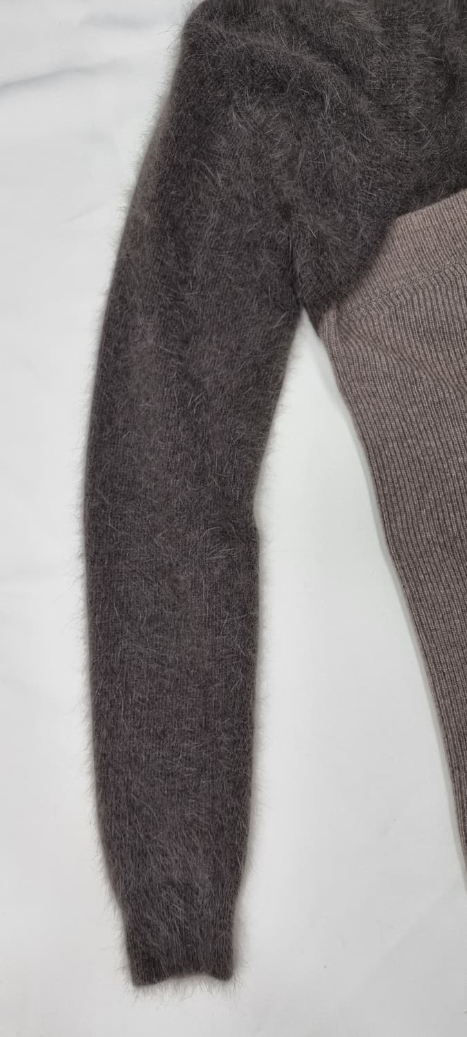 DIAGONAL 레이어드 튜브탑 니트 가디건 Free _ 여성 상품이미지4