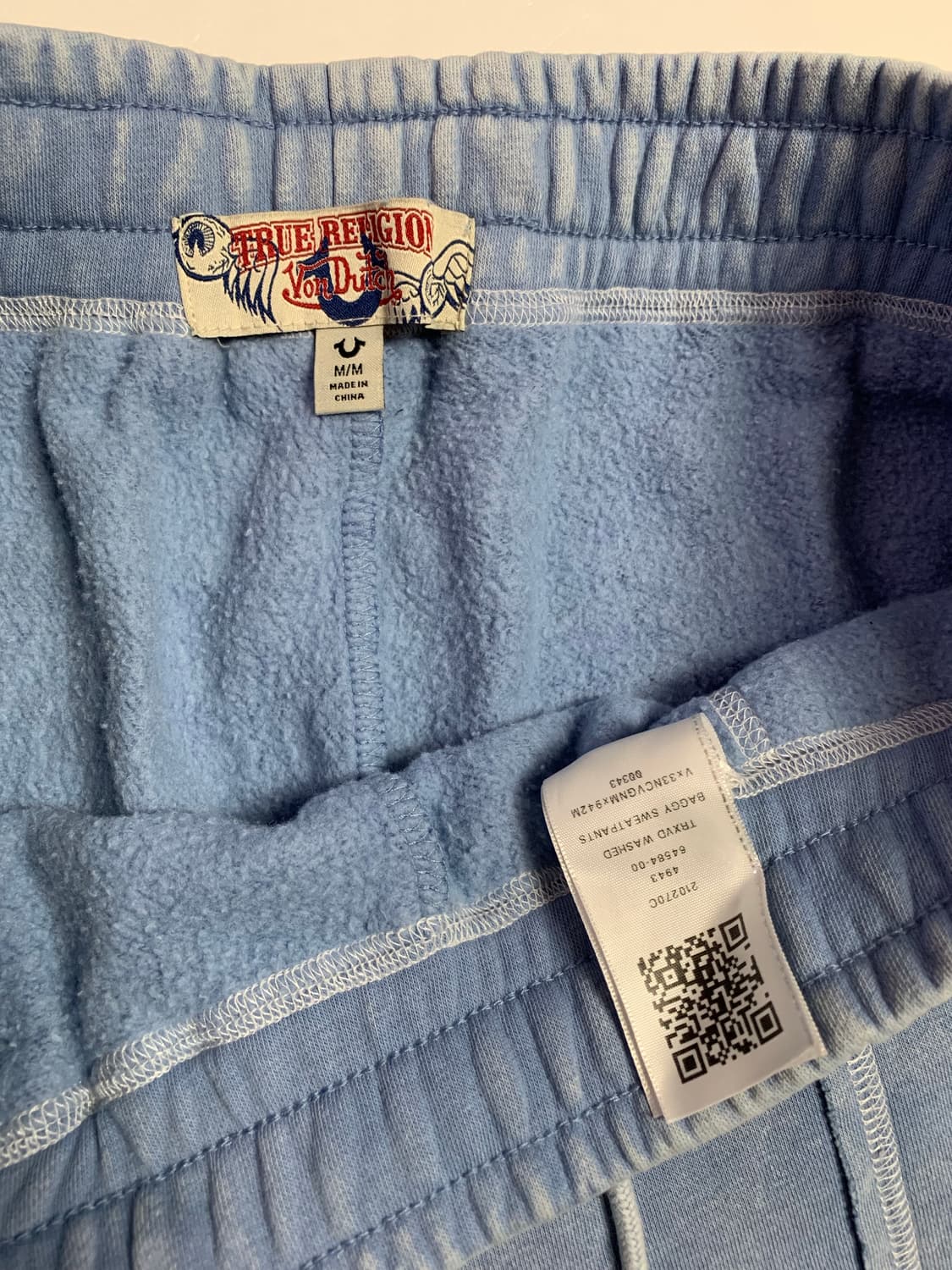 트루 릴리젼 X 본더치 워시드 와이드 스웻팬츠 상품이미지5