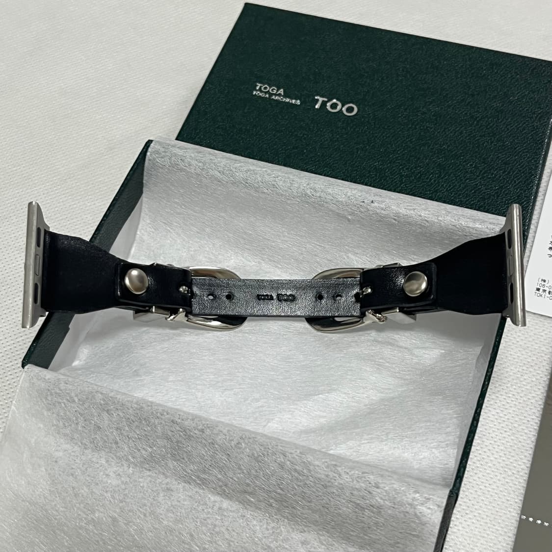 [41]토가 TOGA 더블 버클 애플워치 스트랩/블랙 상품이미지2