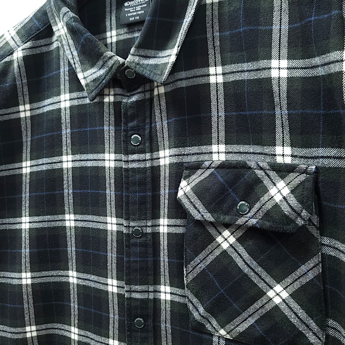 [110] 디스커버리 멀티컬러체크 코튼 폴리 혼방 긴팔셔츠 상품이미지5